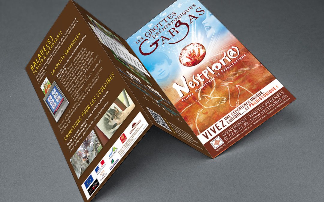 Flyer dépliants pour les Grottes de Gargas
