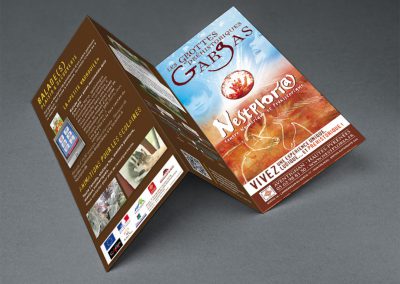 Flyer dépliants pour les Grottes de Gargas
