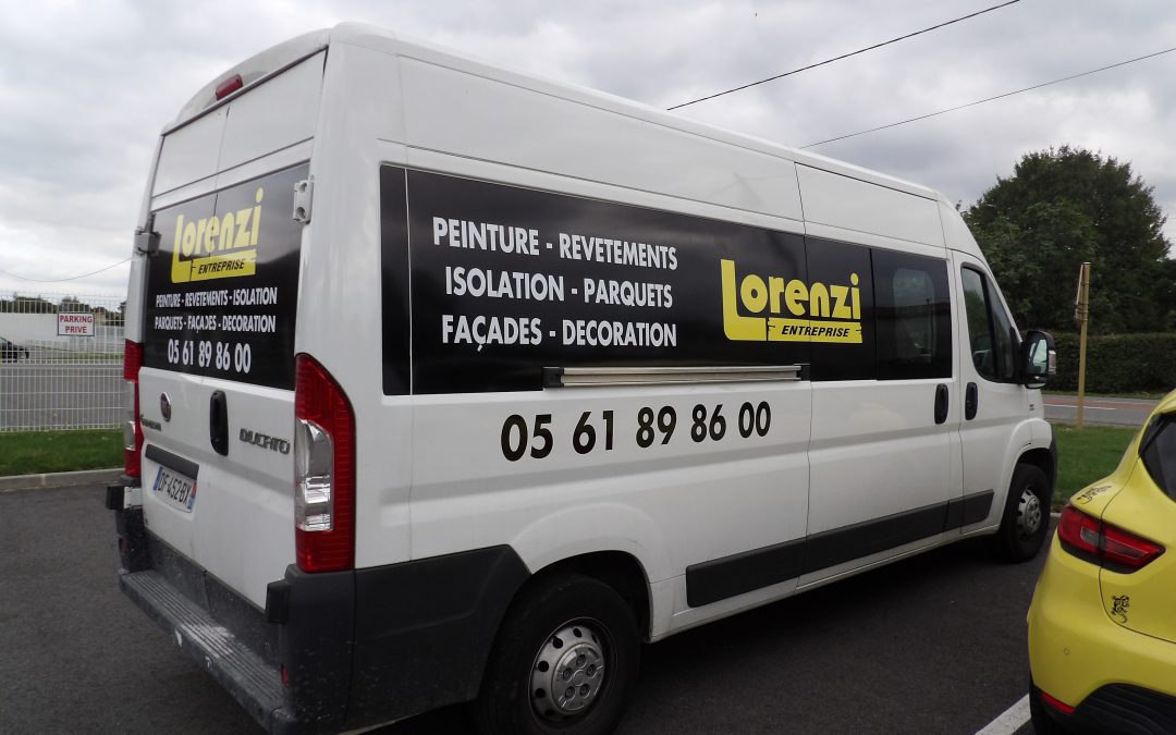 Marquage véhicule pour l&rsquo;entreprise Lorenzi
