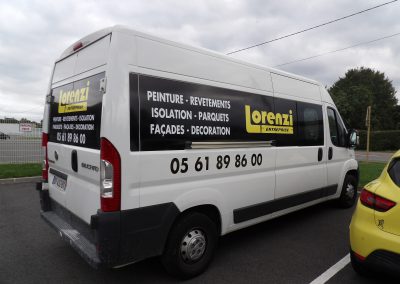 Marquage véhicule pour l&rsquo;entreprise Lorenzi