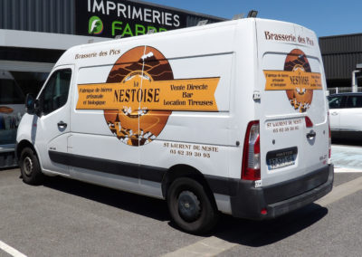 Marquage véhicule pour la Brasserie des Pics – La Nestoise