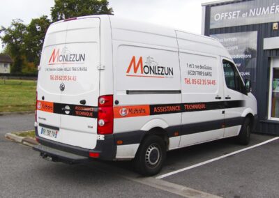 Marquage véhicule pour Monlezun