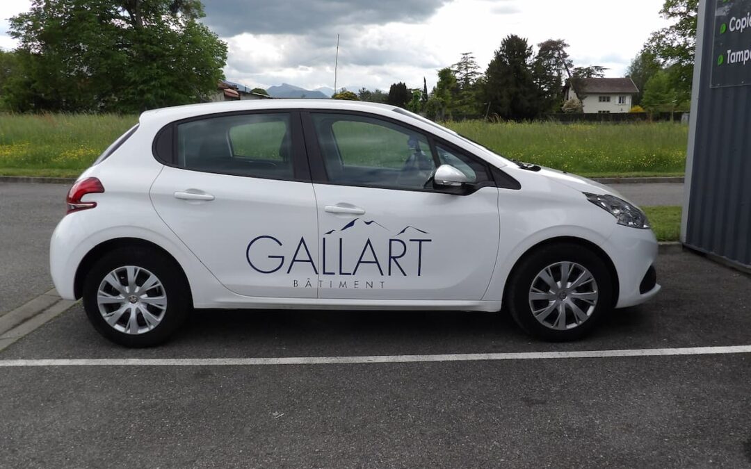 Marquage véhicule pour Gallart Bâtiment