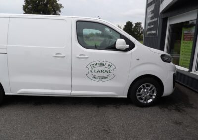 Marquage véhicule pour la Commune de Clarac