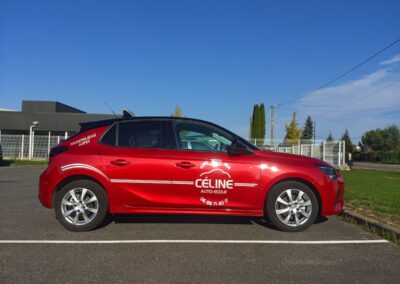 Marquage véhicule pour l&rsquo;auto-école Céline