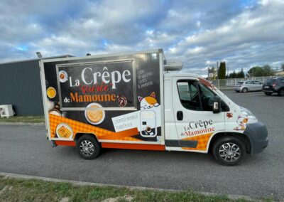 Marquage véhicule pour La Crêpe de Mamoune
