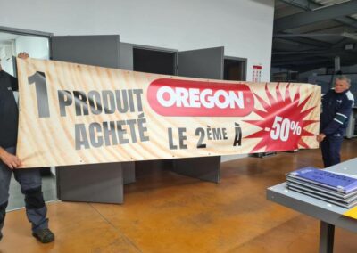 Banderole publicitaire pour Oregon